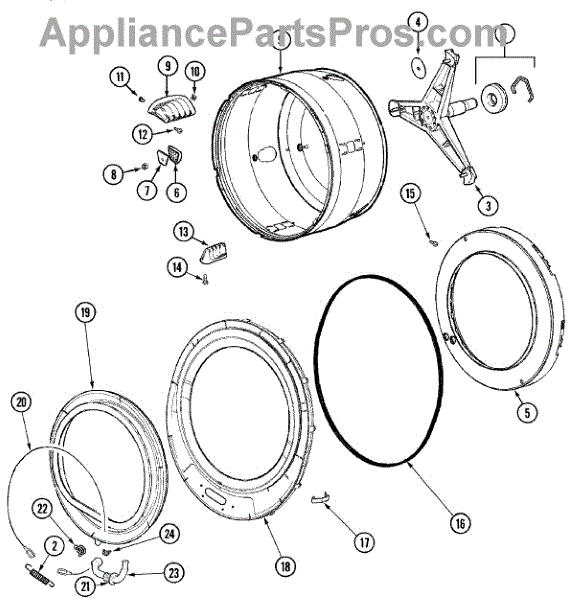 Whirlpool 12002533 Door Boot Seal - AppliancePartsPros.com
