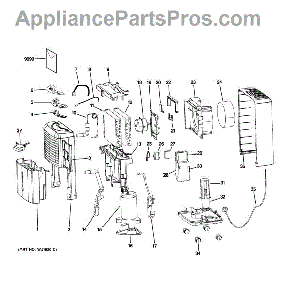 Parts For Ge Ahk40lkg1  Dehumidifier Parts